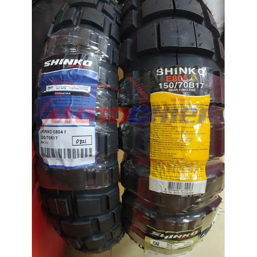 Foto Produk Ban shinko E804/805 120/70-17 150/70-17 Paket Hemat Depan dan Belakang dari Motochiefdotnet