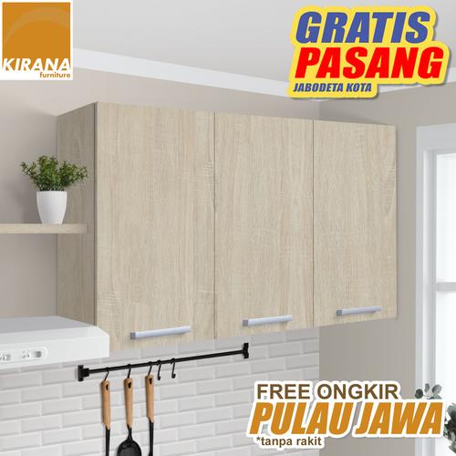 Foto Produk Kirana Kitchen Set Denver Lemari Atas 3 Pintu dari KiranaFurniture