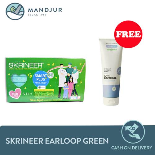 Foto Produk Skrineer Earloop Green Isi 50 Masker dari mandjur