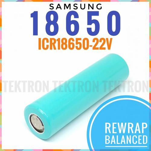 Foto Produk Samsung ICR18650-22V 2200mAh 18650 Li-ion Cabutan Rewrap 3.7V Balance dari tektron