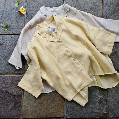 Jual Seji Top/Linen Blouse/Linen Top 