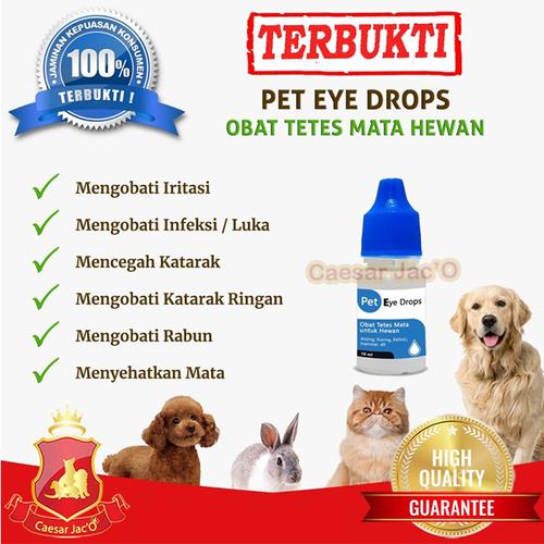 Gambar Obat Tetes Mata - Luka - Katarak - Anjing Kucing Kelinci Hewan Alami dari Caesar Jac'O Jakarta Barat Tokopedia