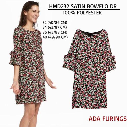 Dress Wanita Murah H\u0026M 232 Satin Bowflo 