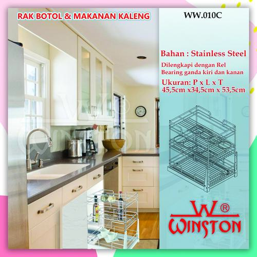 Foto Produk Rak Tarik Botol Mangkok Kaleng Stainless Winston WW 010 C dari WINSTON SUKSES ABADI