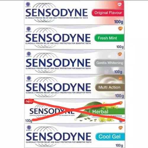 Gambar SENSODYNE SENSITIVITY PROTECTION ALL VARIAN 100GR - Cool gel dari Kayyasah Shop Kota Bekasi Tokopedia