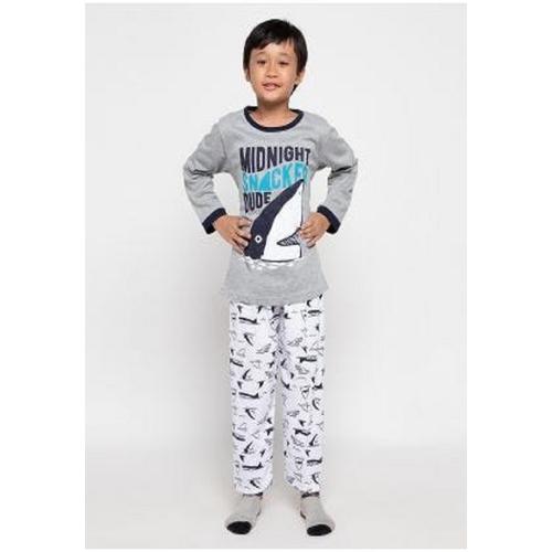 Foto Produk Boboo Kids - Piyama Anak Laki - laki Lengan Panjang Silver LSLP1 - 4 dari Boboo Kids