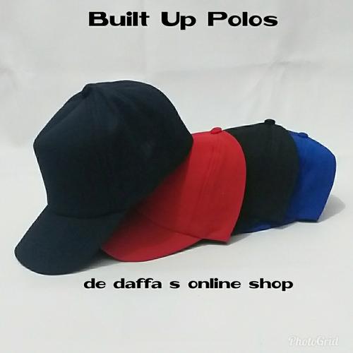 Gambar TOPI POLOS BUILT UP BAHAN ORIGINAL - Royal blue dari toko daffa jeans fashion Kota Tangerang Tokopedia