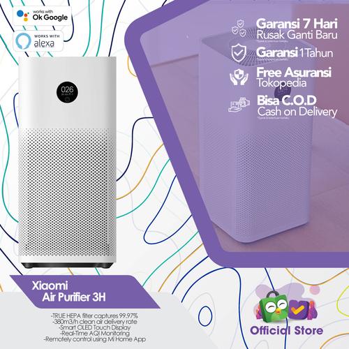 Foto Produk Xiaomi Mi Air Purifier 3/3H OLED Touch Display Multifunction 400 CADR dari Terta Official Store