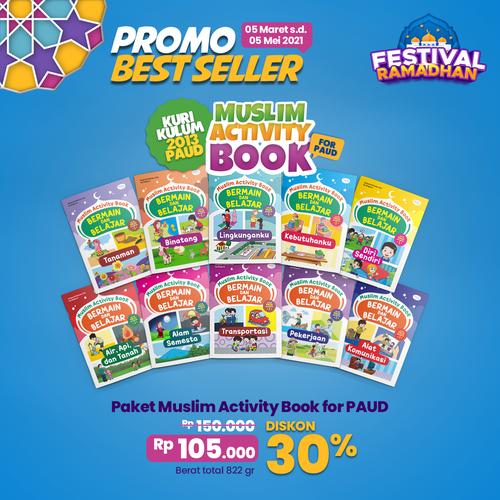 Foto Produk Paket Muslim Activity Usia PAUD 1 Paket isi 10 Buku dari DM Bookstore