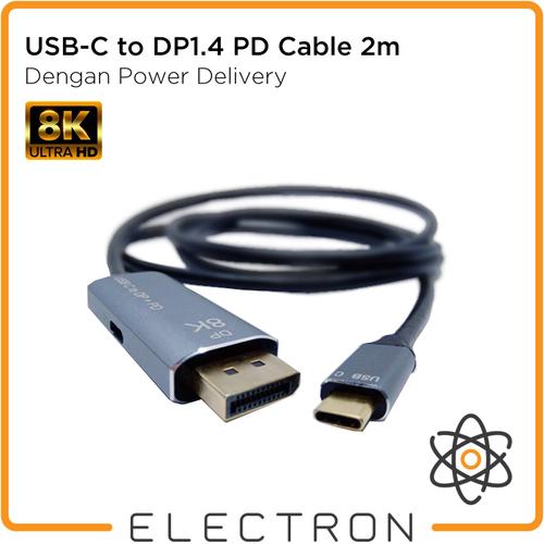 Jual USB-C to DP1.4 PD Cable 2m 