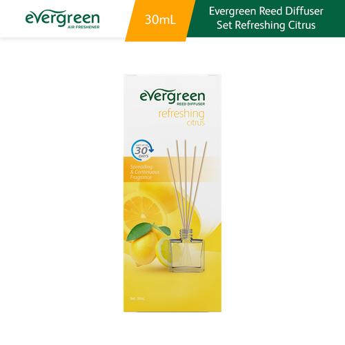Foto Produk Evergreen Reed Diffuser Set Refreshing Citrus 30 ml dari Kino Store ID