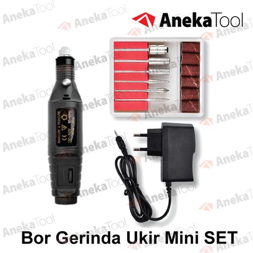 Foto Produk AT Bor Gerinda Ukir Mini SET - Putih dari AnekaTool