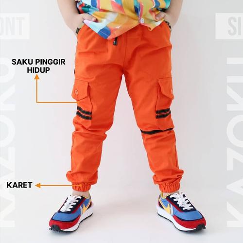 Jogger Cargo by Kazoku - Orange 