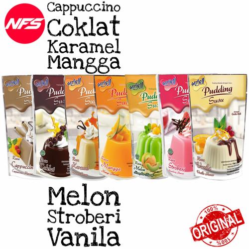 Foto Produk Nutrijell Pudding Susu-All Variant Rasa-Agar/Puding Bubuk-Lapis/Santan - MELON 145g dari NF*S