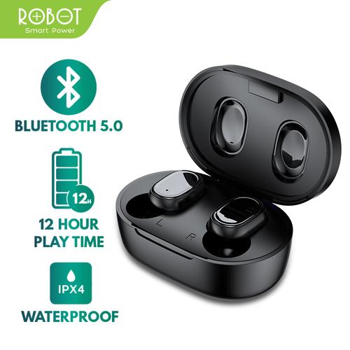 Foto Produk Robot Wireless Earphone Airbuds T20 Original TWS True Wireless Stereo - Hitam dari ROBOT OFFICIAL SHOP