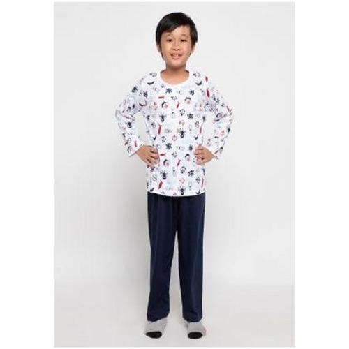 Foto Produk Boboo Kids - Piyama Anak Laki - laki Lengan Panjang Black White SSLP9 - 4 dari Boboo Kids