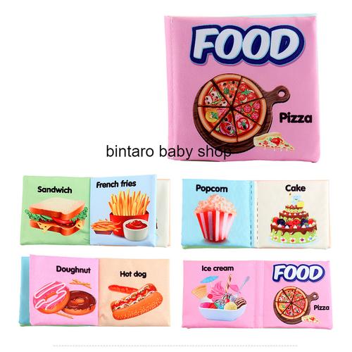 Foto Produk BUKU BAYI / SOFT BOOK/ BUKU BANTAL / BUKU KAIN - FOOD dari Bintaro Baby Shop