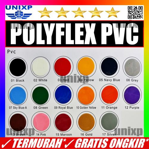 Foto Produk Poliflex / Polyflex Korea - Flex PVC ( Kode 01-17 ) - Red dari indobuyer