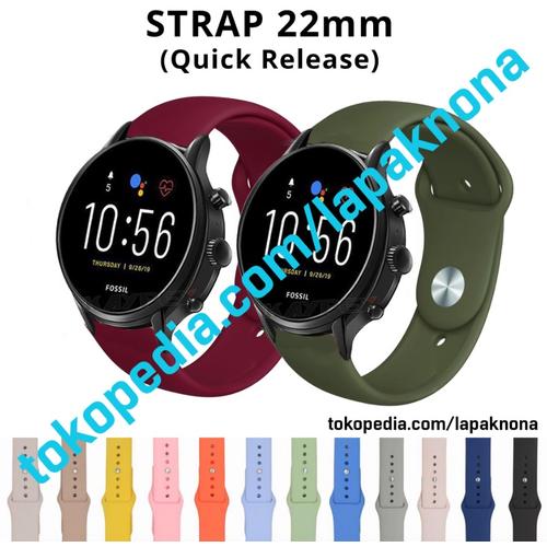 Jual 22mm Strap Fossil Gen 5 Julianna Garrett Carlyle HR Tali Silikon