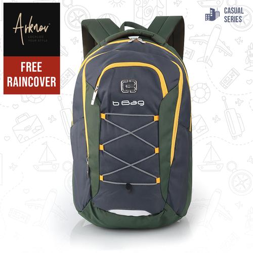 Foto Produk Tas Ransel Pria Original B-Bag Backpack Casual Laptop warna Hijau dari Arknov_bag's