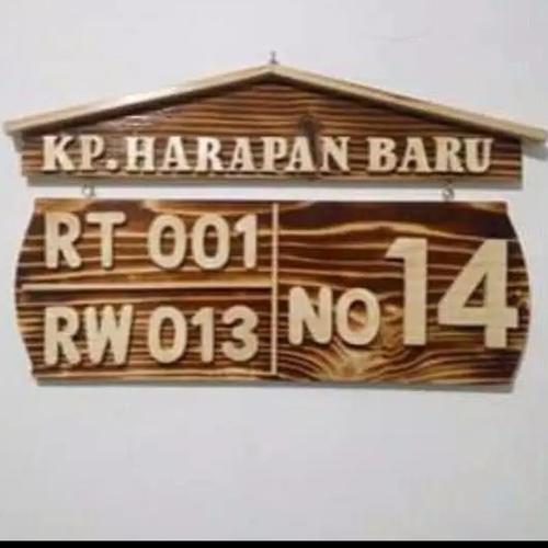 Jual Papan Pajangan Nomor Alamat Nomor Rumah Komplek RT Rw - MODEL C ...