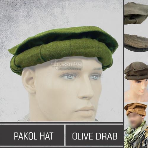 Pakol Hat (Tan - Black - Olive Drab 