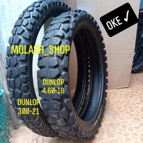 Foto Produk ban 18 21 dunlop cross trail dual purposes ori copotan dari molash_shop