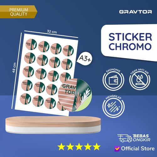 Gambar Print Sticker | Cetak Stiker Chromo A3+ dan Kiss Cut - Tanpa Laminate dari Gravtor Printing Kab. Tangerang Tokopedia