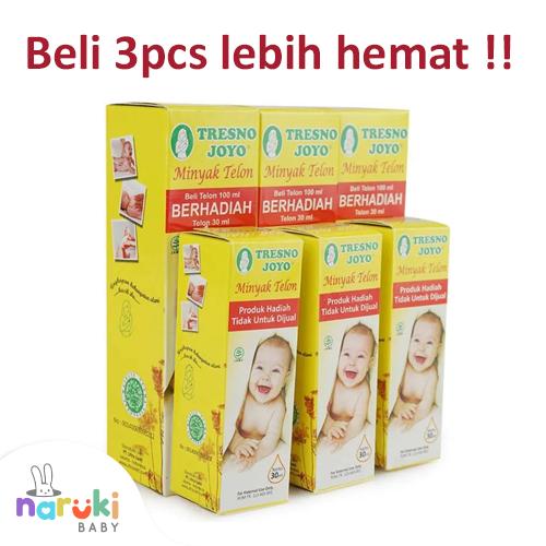 Gambar Tresno Joyo Minyak Telon 100ml FREE Minyak telon 30ml Paket isi 3 Set - Biasa dari naruki Jakarta Barat Tokopedia