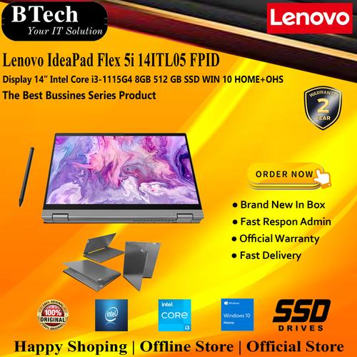 Jual Lenovo IdeaPad Flex 5i 14ITL05 FPID Core i3-1115G4/8GB/512GB