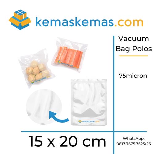 Foto Produk Plastik Vacuum / Plastik Vacum Bag / Plastik Vakum 15x20cm isi 100 dari kemaskemas