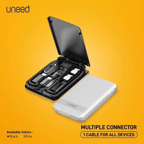 Foto Produk UNEED Multiple Connector USB A /Lightning/ Micro USB with Cable C to C dari Uneed Indonesia