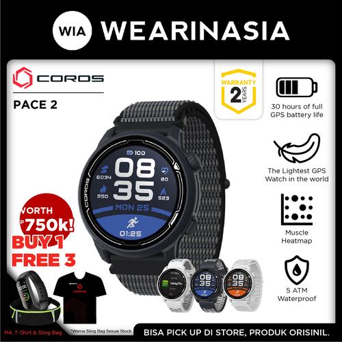 Foto Produk Jam Tangan Coros Pace 2 Premium GPS Sport Watch Original - Navy Nylon dari Wearinasia Official