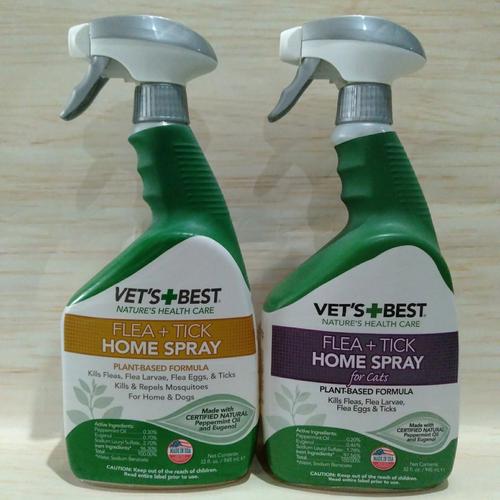Jual Vet's Best Flea Tick Home Spray Dog / Cat Bramton Jakarta Barat