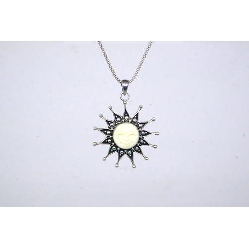 Jual Smiling Sun Silver Necklace 