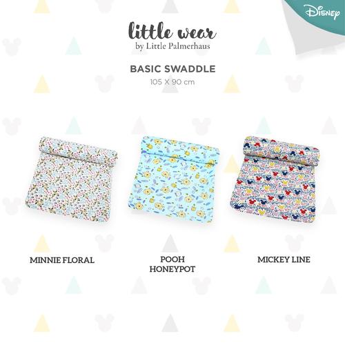 Gambar Little Wear Basic Swaddle (Line , Floral , Honey Pot) - MINNIE FLORAL dari Little Palmerhaus Jakarta Utara Tokopedia