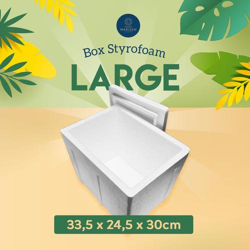 Foto Produk Box Sterofoam/Styrofoam Gabus /Stereofoam - Large (34 x 25 x 30cm) dari Elia Pempek Warisan