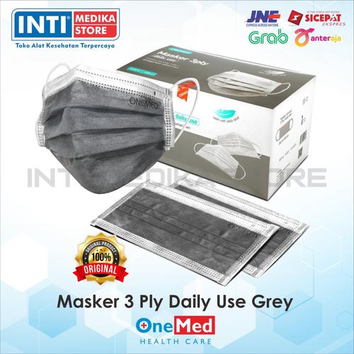 Foto Produk ONEMED - Masker Karet 3 Ply / Masker Non-Medis / Masker Earloop 3 ply dari INTI MEDIKA STORE