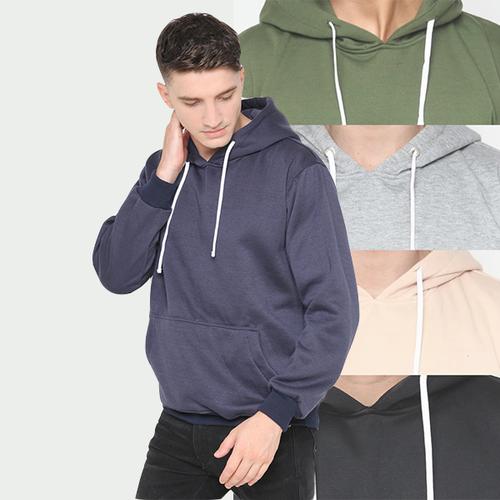 Foto Produk Hoodieku Hoodie Jumper Basic Polos Pria - navy, XL dari hoodieku official