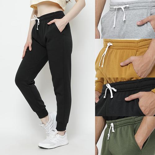 Foto Produk Hoodieku Sweatpants Celana Hangat Pria - 5 Varian Warna - Hitam, M dari hoodieku official