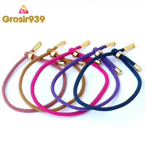 Foto Produk bahan gelang huruf emas hongkong serut bukan wire rope dari Toko Grosir939