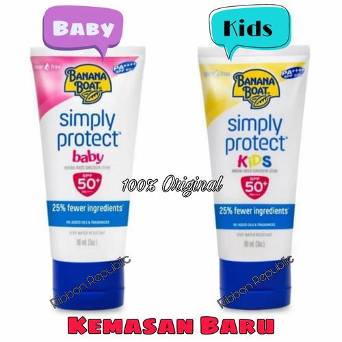 Foto Produk Banana Boat Sunscreen Baby Kids SPF 50 SPF50 Sunblock Lotion Bayi Anak - Kids 90ml-12/21 dari Ribbon Republic