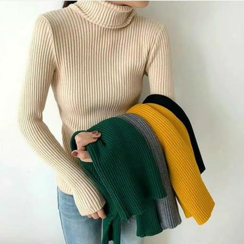 Jual New Turtleneck Daisy Rajut Wanita 