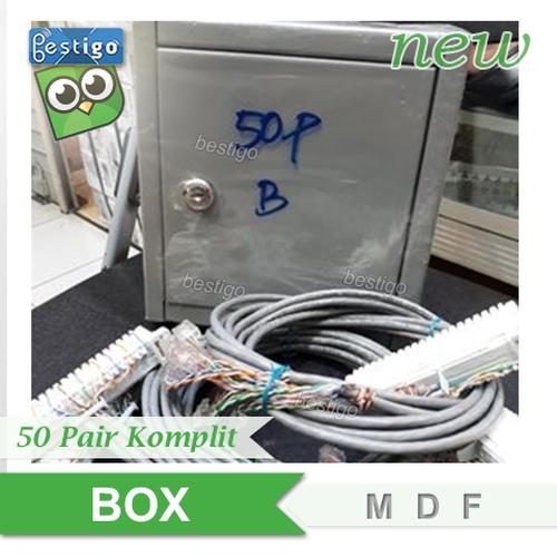 Foto Produk Terminal Box (MDF) 50 pair komplit Frame Lsa Kabel RJ11 dari BESTIGO PABX TELEPON