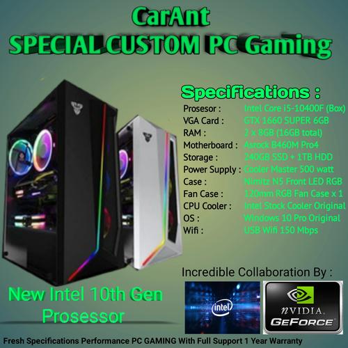 ゲーミングPC Core i5 10400F GTX1660Sパソコン 自作PC ゲーミングPC Core i5 10400F GTX1660Sパソコン 自作PC