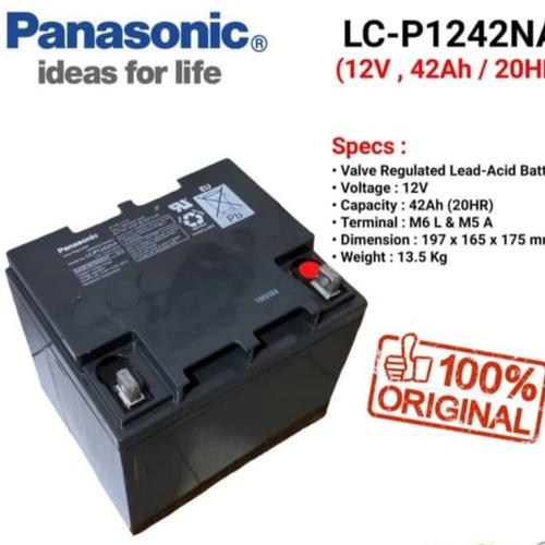Jual Battery VRLA Panasonic LCP1242NA 12V 42Ah Best Performance Kab
