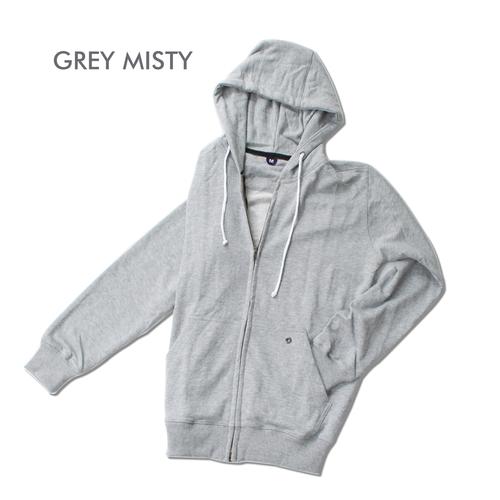 Foto Produk (ZIPPER HOODIE) SWEATER JAKET RESLETING GREY POLOS BAHAN BABY TIPIS - M dari COTTONCOMBEDBDG OFFICIAL