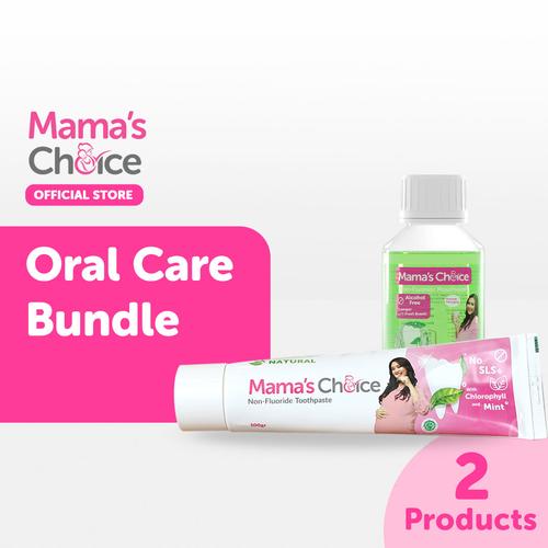 Foto Produk Paket Pasta Gigi & Mouthwash khusus ibu hamil & menyusui Mamas Choice dari MamasChoiceID