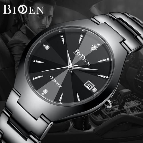 Foto Produk jam tangan pria BIDEN Bisnis Mewah Otomatis Date Tahan Air Kuarsa jam - Hitam dari BIDEN Official Store