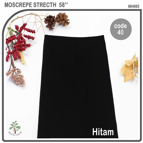 Foto Produk bahan kain moscrepe mosscrepe moscrep mos crepe woven gamis fashion - 40 hitam dari multi kain